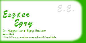 eszter egry business card